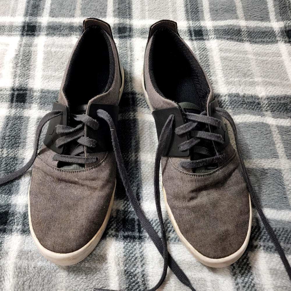 Men's Puma Casual Shoes Black and Grey
